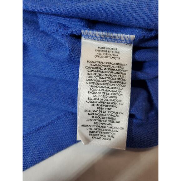 New! Ralph Lauren Polo Shirt Mens XXL 100% Cotton Short Sleeve Blue 2XL CLASSIC - Picture 5 of 8